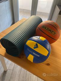 Palloni (Pallavolo & Basket) + Tappetino Yoga