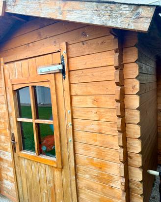 Casetta in legno da giardino 2x2