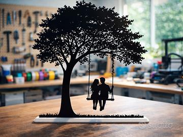 scultura altalena dell'amore 