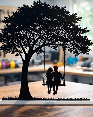 scultura altalena dell'amore 