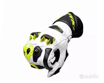 GUANTI MOTO SPORTIVI SPYKE TECH RACE BIANCO GIALLO