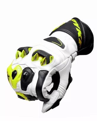 GUANTI MOTO SPORTIVI SPYKE TECH RACE BIANCO GIALLO