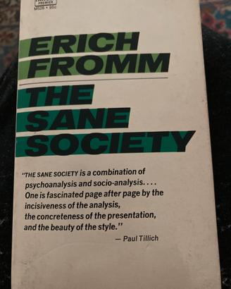 The Sane  Society di Eric Fromm testo in inglese