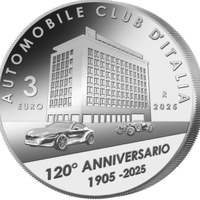 Moneta 3€ Euro - 120 Anniversario ACI 2025