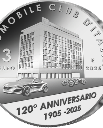 Moneta 3€ Euro - 120 Anniversario ACI 2025