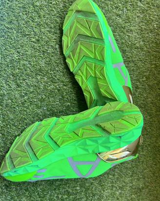 Scarpe verdi e dorate Versace usate tg 43 uomo