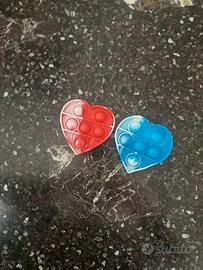 Coppia Pop It Cuore Colorati