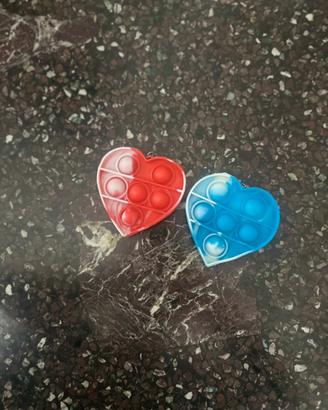 Coppia Pop It Cuore Colorati