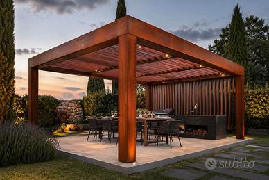 Fioriere, gazebo e strutture in Corten