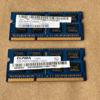 2x 2GB RAM DDR3 SO-DIMM Elpida PC3-8500S