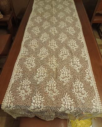 Runner da Tavolo Vintage in Pizzo Avorio Shabby C