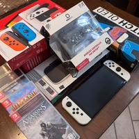 Nintendo Switch Oled Bundle + giochi + accessori