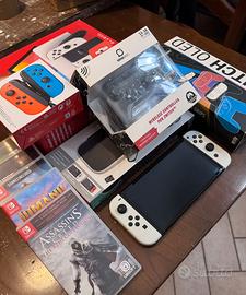 Nintendo Switch Oled Bundle + giochi + accessori
