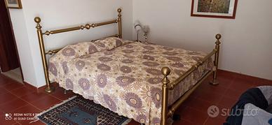 Letto vintage in ottone massiccio