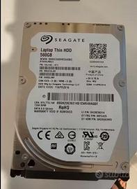 10 hard disk SEAGATE 2,5" 7200 rpm 500GB