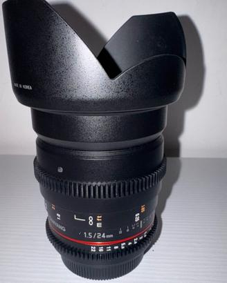 Samyang 24mm T1.5 VDSLR Cine – Grandangolare