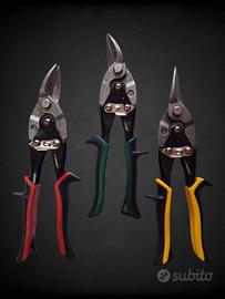 Set Cesoie Lamiera Parkside 3 Pezzi Nuove