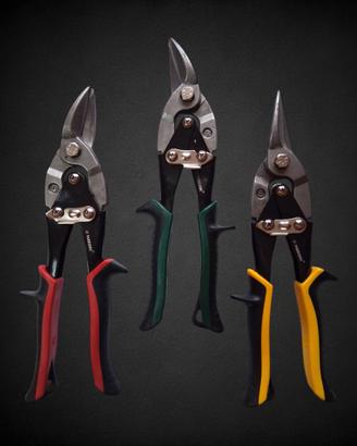 Set Cesoie Lamiera Parkside 3 Pezzi Nuove
