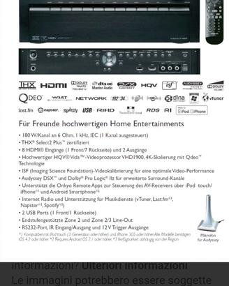 amplificatore audio video 