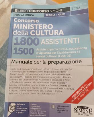 Libro concorso Ministero della Cultura codice 01