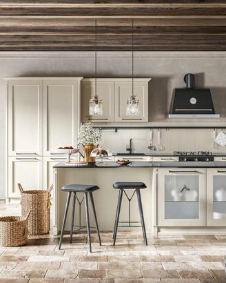 Cucina Romantica ShabbyChic Ante in legno a telaio