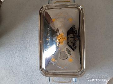Scaldavivande vintage Pyrex rettangolare