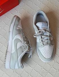 Nike Dunk Low Grigio e Bianco 40.5 Nuove