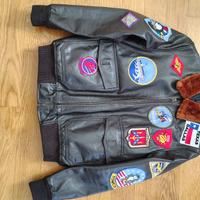 Giubbotto in pelle stile "Top Gun" tg. M