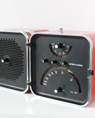 radio cubo brionvega ts 502 rossa