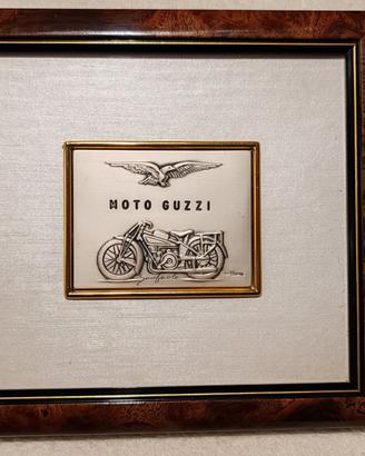 Quadro Moto Guzzi in Quadro Moto Guzzi in argento