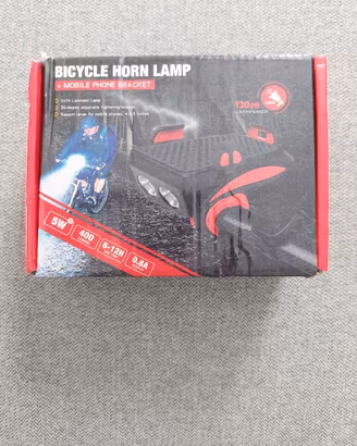 Luce Bici LED 3 in 1 con Clacson e Supporto