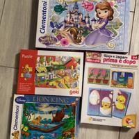 Set di 4 Puzzle per bambini (Disney clementi,Goki