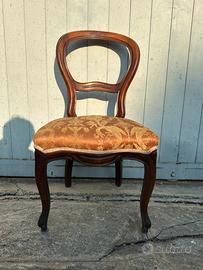 Sedia Luigi Filippo Imbottita