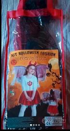 costume carnevale diavoletta 5/9anni 