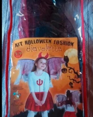 costume carnevale diavoletta 5/9anni 