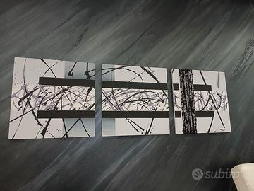 Quadro moderno Armonia di Marmo dipinto acrilico