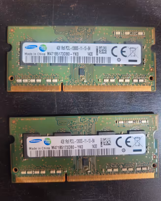 RAM 2x4gb