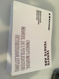Kawasaki Versys Libretto uso manutenzione