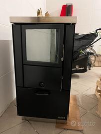 Cucina  Stufa a Legna  Rizzoli RVE45 Vereoceramica