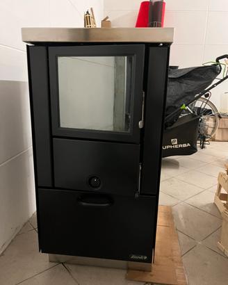 Cucina  Stufa a Legna  Rizzoli RVE45 Vereoceramica