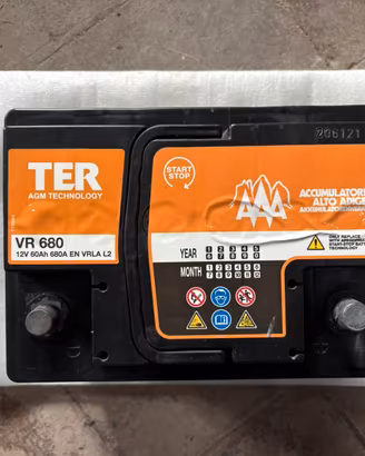 Batteria AGM TER VR 680 Start&Stop 12V 60Ah 680A