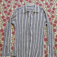 Camicia Nara Camicie -Grigia Bianca Righe -TG. S/M