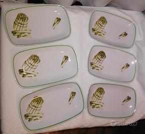 Ovaline di porcellana per asparagi