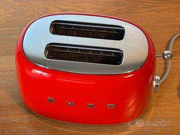 Tostapane SMEG rosso 2 fette, NUOVO mai usato