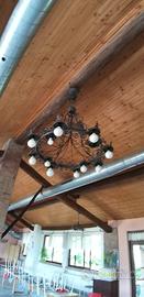 lampadari in ferro battuto