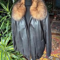 Giaccone di pelle e pelliccia