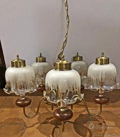 COPPIA DI LAMPADARI + APPLIQUE