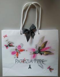 Patrizia Pepe shopper bag in cartoncino con logo