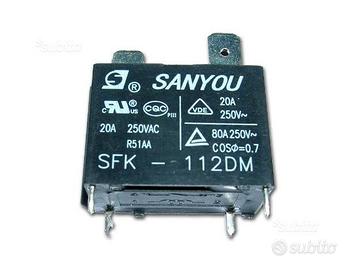 Relè SANYOU SFK-112DM Con Bobina Da 12Vdc 20A 250V