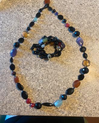 Parure collana e bracciale